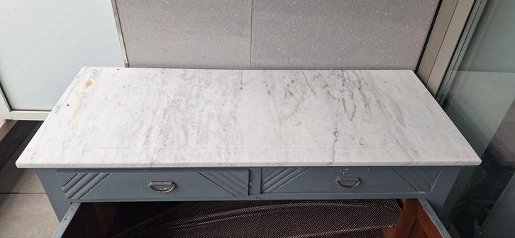 Vintage kastje met marmer blad - Restyle project, Antiek en Kunst, Antiek | Meubels | Kasten, Ophalen