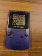 Paarse Game Boy Color + beschermhoesje + 2 spellen, Ophalen of Verzenden, Gebruikt, Game Boy Color, Met games