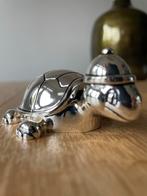 Zilveren Schildpad haarlokdoosje kraamcadeau, Ophalen of Verzenden, Nieuw, Kraamcadeau
