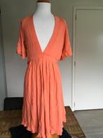 BELLA RAGAZZA jurk zacht oranje maat S zeer netjes D24, Bella Ragazza, Oranje, Ophalen of Verzenden, Maat 36 (S)