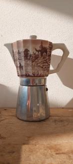 Italiaanse percolator/mokkapotje, porseleinen pot, Ophalen of Verzenden