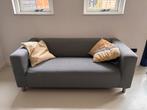 Ikea Klippan bank met grijze hoes, Ophalen, Gebruikt, Tweepersoons, 75 tot 100 cm