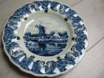 Delfts blauw molen bord gemerkt gaaf mooie rand €12.50 beschikbaar voor biedingen