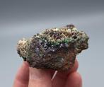Cupriet, Dioptaas, Kwarts, Calciet - Tsumeb Mine, Namibië, Ophalen of Verzenden, Mineraal