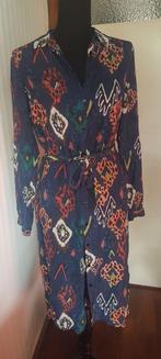 Pom Amsterdam boho bohemian doorknoop jurk 36 ikat print., Knielengte, Maat 36 (S), Gedragen, Pom Amsterdam