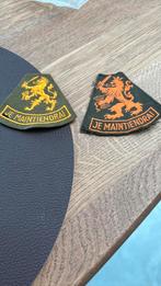 2 armlabels, Verzamelen, Militaria | Algemeen, Ophalen of Verzenden, Landmacht, Nederland