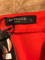In Vogue Paris Rode Rok - Maat M, Maat 38/40 (M), Nieuw, Ophalen of Verzenden, Boven de knie