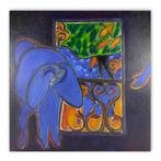 Uniek schilderij van Rob van Trier - 90 x 90 cm, Antiek en Kunst, Kunst | Schilderijen | Modern, Ophalen of Verzenden