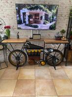 Motorcycle Side Table | TV Table | Wine Glasses & Bottles, Huis en Inrichting, Ophalen, Gebruikt, Overige materialen, 150 tot 200 cm