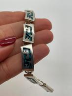 A18 Prachtige zilveren Taxco armband, Ophalen of Verzenden, X, Zilver, Zilver