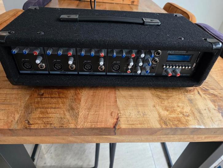 Power Dynamics PDM-C405A – 4-kanaals Mixer/Versterker (800W), Muziek en Instrumenten, Mengpanelen, Zo goed als nieuw, Ophalen of Verzenden