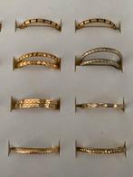 IXXXI maat 17 goudkleurige, zwarte en bruine vulringen, IJzer of Staal, Nieuw, Ophalen of Verzenden, 17 tot 18