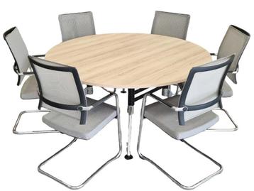 Ronde tafel Lindberg eiken blad 160 cm beschikbaar voor biedingen