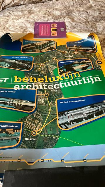 RET POSTER BENELUX LIJN/ARCHITECTUUR LIJN beschikbaar voor biedingen