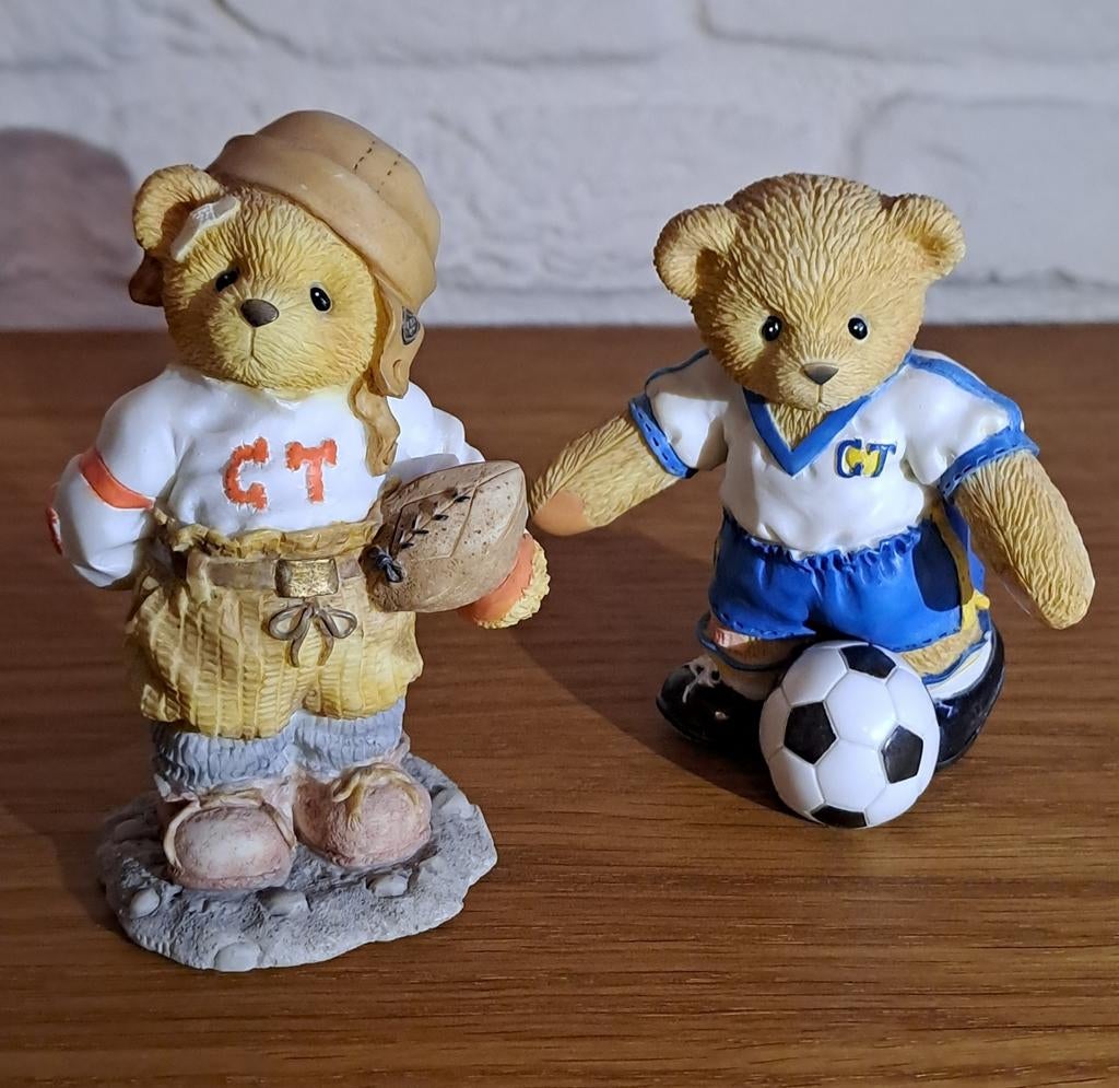 Cherished Teddies Butch (156388) en Whitney (302678), Ophalen of Verzenden, Zo goed als nieuw, Beeldje, Cherished Teddies
