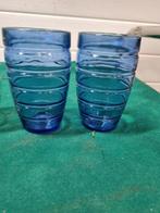 Drink glazen vintage dik glas vier stuks, Verzamelen, Glas en Borrelglaasjes, Ophalen of Verzenden
