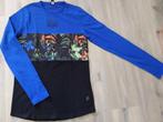Blauw/zwarte longsleeve Coolcat mt.170 /176, Coolcat, Ophalen of Verzenden, Zo goed als nieuw, Shirt of Longsleeve