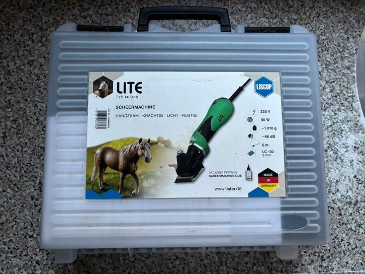 Scheermachine Liscop rund- en paard, Dieren en Toebehoren, Paarden en Pony's | Verzorgingsproducten, Gebruikt, Ophalen of Verzenden