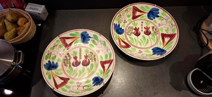 2 Antieke Petrus Regout Maastricht Borden, Antiek en Kunst, Antiek | Schalen, Ophalen