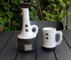 Ceramica Hans Welling Domino karaf / vaas en beker / pul 50', Ophalen of Verzenden