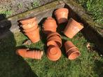 Bloempotten van Terra Cotta., Tuin en Terras, Bloempotten, Ophalen, Rond, Zo goed als nieuw, Minder dan 25 cm