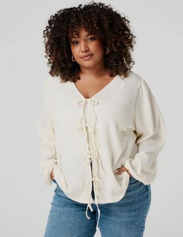 Blouse top met strikjes MS Mode nieuw met kaartje Maat L beschikbaar voor biedingen