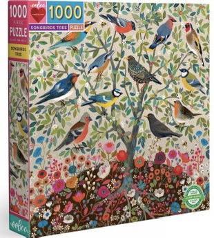 eeBoo - Songbirds Tree - 1000 stukjes, Hobby en Vrije tijd, Denksport en Puzzels, Nieuw, Legpuzzel, 500 t/m 1500 stukjes, Ophalen of Verzenden