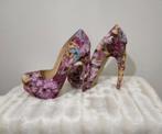 Gebloemde high heels met aparte hakken en platformzool NLY, Overige kleuren, Verzenden, Zo goed als nieuw, Schoenen met hoge hakken