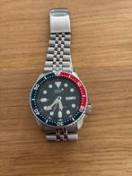 Seiko SKX009 Pepsi Diver – Compleet met doos & papieren, Ophalen, Zo goed als nieuw, Staal, Seiko