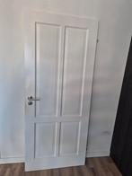 Massief houten Binnen Opdekdeur 199x83 Rechtsdraaiend, Doe-het-zelf en Verbouw, Deuren en Horren, Ophalen, Gebruikt, 80 tot 100 cm