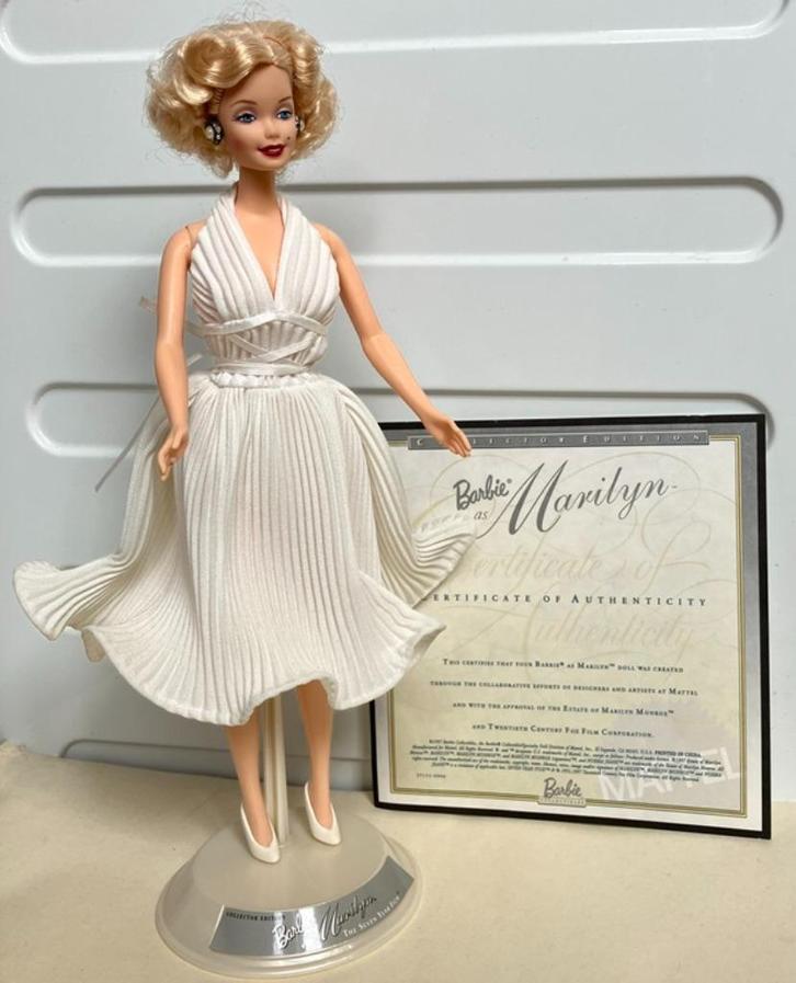Prachtige Marilyn Monroe: "Barbie as Marilyn" van Mattel, Verzamelen, Poppen, Zo goed als nieuw, Pop, Ophalen