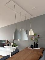 Moderne hanglamp met vier lampen, Ophalen of Verzenden, Zo goed als nieuw, Metaal, 75 cm of meer