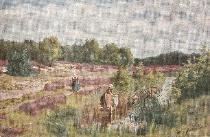 Gerstenhauer - 293 - twa : Serie 67 - De Was in de Heideven, Verzamelen, Ansichtkaarten | Themakaarten, Voor 1920, Verzenden