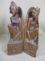 Stel Art Deco Balinese boekensteunen Bali, Antiek en Kunst, Ophalen of Verzenden
