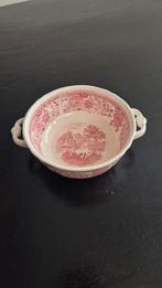Villeroy en Boch Burgenland rood soepkom met platte bodem., Ophalen of Verzenden
