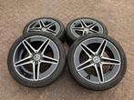 18” originele Mercedes C W206 AMG C300e velgen winterbanden, Ophalen, 18 inch, Banden en Velgen, Winterbanden