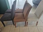 Eetkamer stoelen 4 bruine  4 witte en 4 zwarte beschikbaar, Huis en Inrichting, Ophalen, Gebruikt, Zwart, Vijf, Zes of meer stoelen