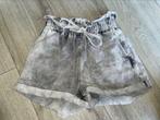 Bershka m short spijkershort grijs jeans paperbag korte, Verzenden, Zo goed als nieuw, Grijs