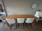 Robuuste grenen eettafel 230 x 88 x 79, Huis en Inrichting, Tafels | Eettafels, Ophalen, Gebruikt, 200 cm of meer, 50 tot 100 cm