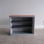 Mibra roldeurkast, Grijs/Kersen, 125x50x103cm bxdxh RD102, Gebruikt, 100 tot 150 cm, -, 100 tot 150 cm