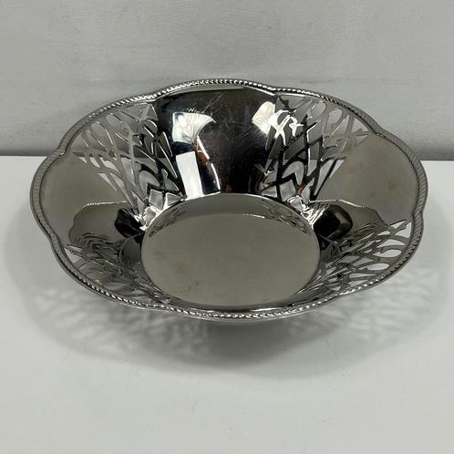Alfra Alessi mandje - 18/10 stainless steel, Huis en Inrichting, Woonaccessoires | Schalen en Manden, Gebruikt, Mand, Rond, Overige materialen