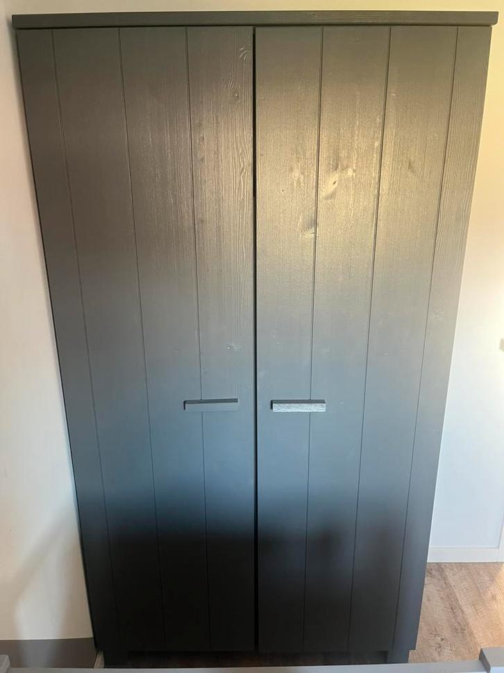 Kledingkast Woood Dennis, Huis en Inrichting, Kasten | Kledingkasten, Gebruikt, 200 cm of meer, 100 tot 150 cm, 50 tot 75 cm, Met deur(en)