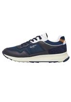 Blauwe sneaker 44 Pepe jeans met cognac - zgan, Pepe Jeans, Verzenden, Blauw, Sneakers of Gympen