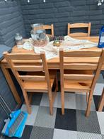 Eettafel vier personen, Tuin en Terras, Ophalen, Zo goed als nieuw, Eettafel