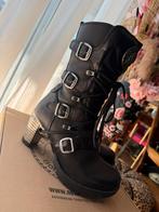 New Rock maat 38, Hoge laarzen, Zwart, Ophalen of Verzenden, Zo goed als nieuw