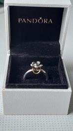 ZELDZAME originele Pandora ring bloem zilver goud met topaas, Ophalen of Verzenden, Dame, Zilver, Goud