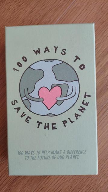 Kaarten, 100 ways to save the planet beschikbaar voor biedingen