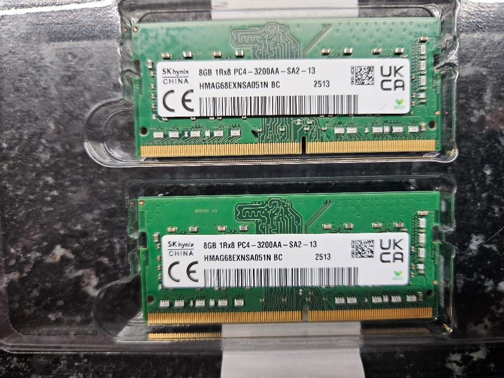 SK hynix 2x8 GB DDR4 SODIMM RAM geheugen, nieuw, DDR4, Nieuw, Ophalen of Verzenden, Laptop
