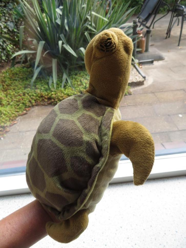 Handpop schildpad van IKEA poppenkastpop, Kinderen en Baby's, Speelgoed | Knuffels en Pluche, Zo goed als nieuw, Overige typen