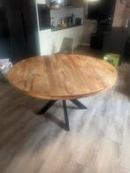 Te koop ronde eettafel inclusief 6 eetkamer stoelen, Huis en Inrichting, 100 tot 150 cm, Rond, Ophalen of Verzenden, Zo goed als nieuw